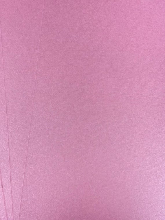 10 Sheets A4 Rose Mauve Shimmer Pearlescent Double Sided Card Quality 300gsm / 110lb Cover