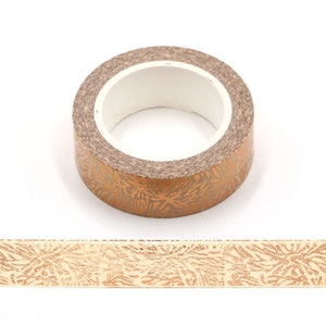 Schnee Blume Goldfolie Washi Tape Dekoratives Masking Tape 15mm x 10 Meter Umweltfreundliches Bullet Journal