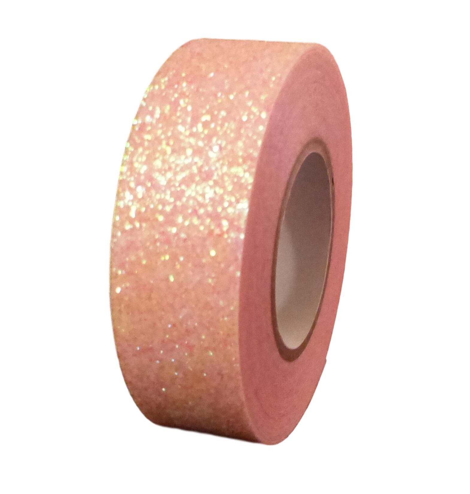 Syntego White with Rose Gold Foil Hearts Washi Tape Decorative Masking Stick on Trim 15mm x 10 Meters