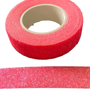 Shocking Pink Glitter Sparkle Washi Tape UK Quality Masking Tape Crafts Milieuvriendelijk Bullet Journal