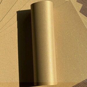 10 Sheets A4 Card Harvest Gold Iridescent Sparkle Card Quality 300gsm / 110lb Cover Crafts image 5