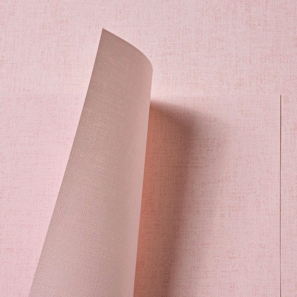Tant Select Premium Double Sided Pale Pink Linen Embossed Recycled Paper 116gsm 10 Sheets