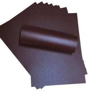 10 x A4 Nightclub Purple Peregrina Majestic Pearlescent Shimmer Double Sided Paper 120gsm / 81lb Text Suitable for Inkjet and Laser Printers