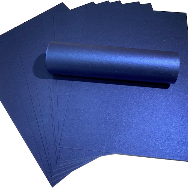 10 feuilles A4 bleu roi nacré qualité carte de couverture 300 g/m²/110 lb pour création de cartes