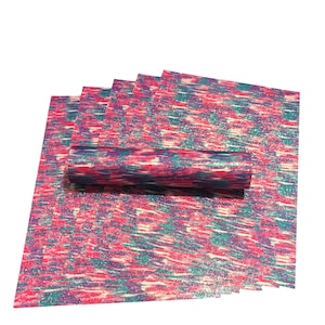 Pink, Rot, Grün, Lila und Weiß Mix A4 Glitzerpapier Sparkly Soft Touch Nicht Schuppen 100gsm / 70lbs Text 10 Blatt