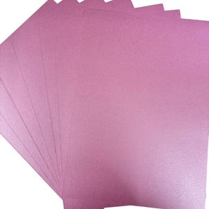 A4 Card, Rose Mauve Pearlescent Shimmer Cardstock | Double-Sided 300Gsm | Pack Of 10, 210×297Mm image 4