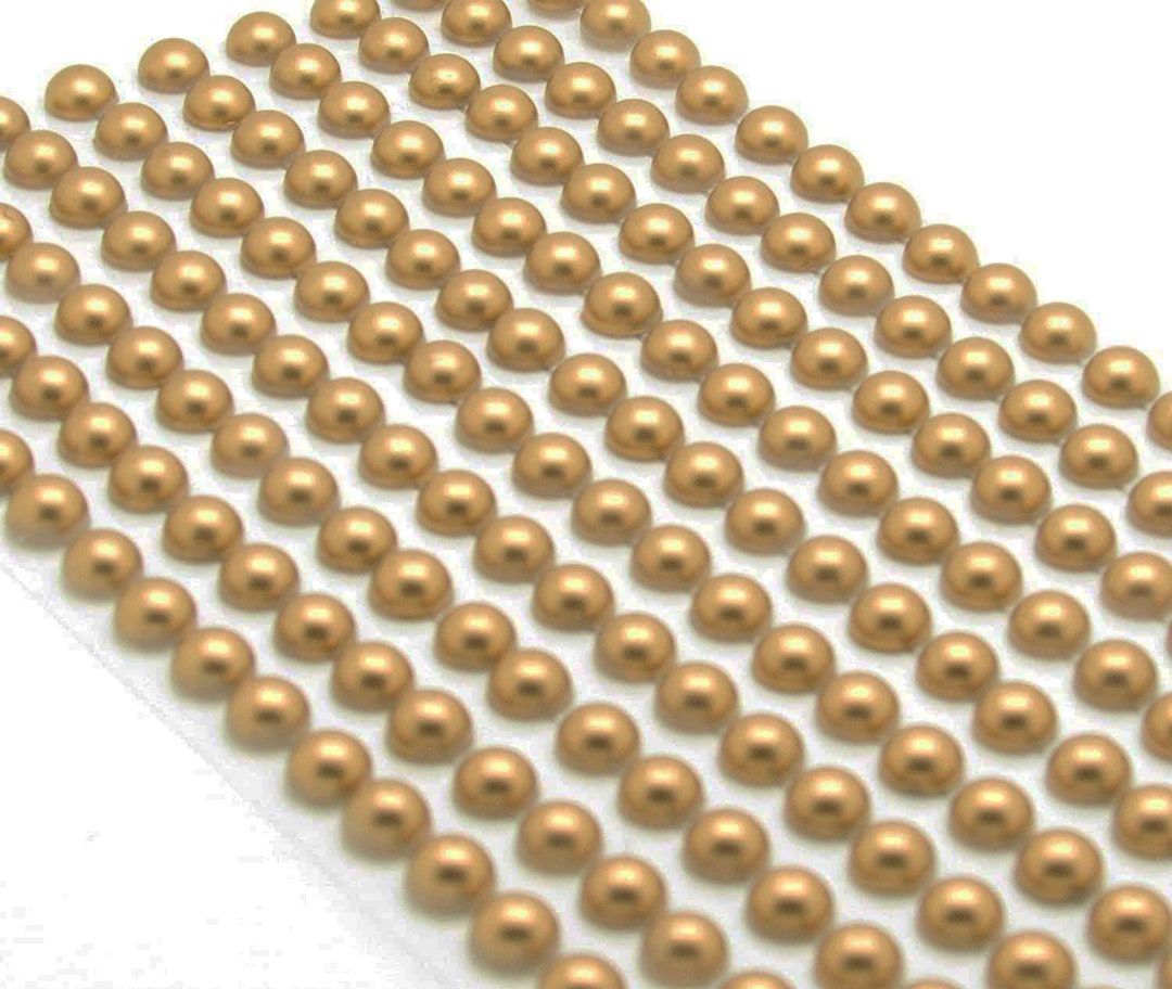 Syntego 400 Self-Adhesive White Pearl Embellishments – 6mm Flat Back (China)