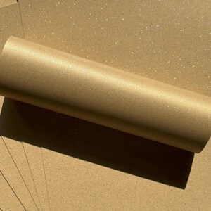 10 Sheets A4 Card Harvest Gold Iridescent Sparkle Card Quality 300gsm / 110lb Cover Crafts image 6