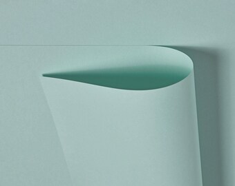 Recycled A4 Paper Aqua Pale Blue 130gsm | 10 Sheets Made with Recycled Coffee Cups | Card Making Supplies