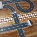 JGS Premium - Zwarte straatplakband voor doe-het-zelf - 4 stuks - Railway Road - Washi