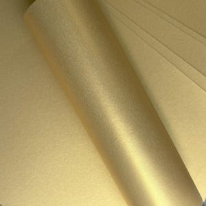 Gold Pearlescent Scrapbook Paper 12x12 10 Sheets | Double Sided Shimmer Cardstock for Scrapbooking, Card Making & Crafts image 6