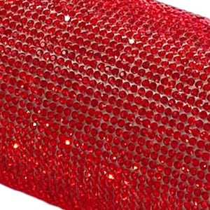 40cm x 24cm Selbstklebende rote Strasssteinfolie