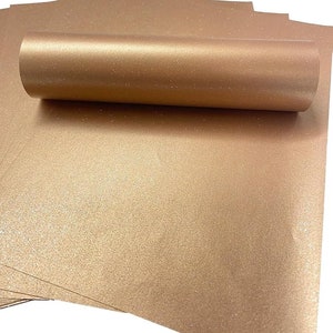 10 Blatt A4 Sparkle Papier mit irisierendem Glanz 100g/m² Einseitig (Kupfer)
