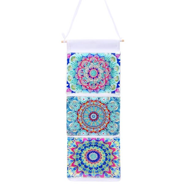 Syntego DIY Mosaik-Mandala Diamantmalerei-Set – Blaue Aufbewahrungstasche Für Die Tür, Ca. 50x18 Cm, Mit Kristall-Strass