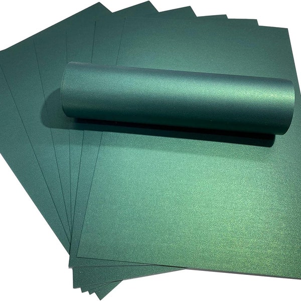 Carte A4 nacré vert Royal, 10 feuilles, qualité 300g/m²/110lb, couverture pour la fabrication de cartes artisanales