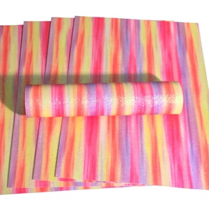 A4-Glitzer-Papier-Regenbogen-Farbmix glitzernde Soft-Touch-Schuppenfrei 100gsm / 70lbs Textpackung mit 10 Blatt