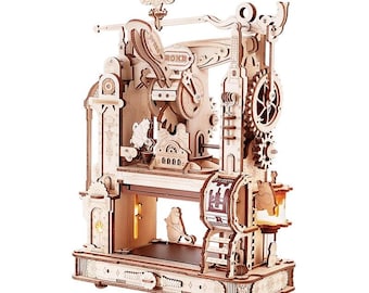 3D Wooden Puzzle Kit Mechanical Model | DIY Mechanical Model Building Craft Kit for Adults