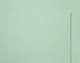 4 Sheets A4 Green Linen Textured Paper 116gsm | Card Making & Scrapbook Craft Paper