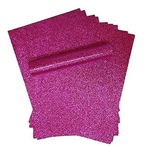 A4 Fuchsia Pink Glitter Papier Sparkly Soft Touch Nicht Schuppen dick 150gsm / 100lb Textpapier 10 Blatt
