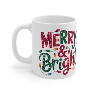 Christmas Ceramic Coffee Mug: Festive Holiday Drinkware, Gift for Coffee Lovers