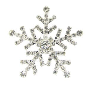 2 peças de enfeites de floco de neve de strass com costas planas flocos de neve de diamante atacado artesanato de casamento de inverno