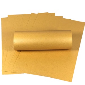 10 feuilles A4 jaune ambré scintillant irisé carte de qualité 300 g/m²/110 lb pour la fabrication de cartes artisanales