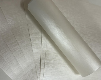 20 Sheets A4 White Pearlescent Paper | Shimmer Card Making & Craft Paper | 130gsm