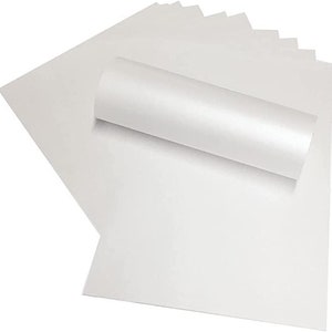 10 Bögen 30,5 x 30,5 cm Frostweiß Perlmutt Scrapbook-Karte, 290gsm, dekorativ, doppelseitig