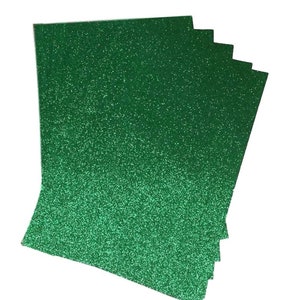 A4 Glitzerpapier Grün Glitzerpapier Soft Touch Nicht Schuppen dick 150gsm / 100lb Textpapier Weihnachtspapier 10 Blatt