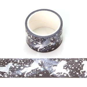 6 Rollen Silber Holografische Folie Magische Einhörner Washi Tape 30 mm x 5 Meter Eco Freundliches Bullet Journal