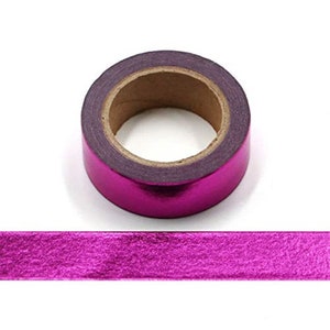 Lila Solid Foil Washi Tape Dekoratives Masking Tape 15mm x 10 Meter Umweltfreundliches Bullet Journal