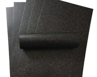 Charcoal Black Iridescent Cardstock - Scrapbooking & Crafts, A4, 10 Sheets