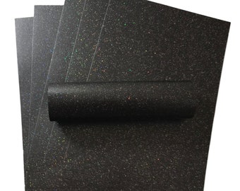 10 hojas de tarjeta A4 de color negro carbón, tarjeta brillante iridiscente de calidad, tarjeta de cubierta de 300gsm/110lb para fabricación de tarjetas artesanales