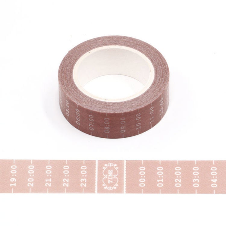 Pastel Pink Washi Tape - Subtle Parchment Paper Pattern - 15mm x 10m -  Highlighter Layering Tape Planners Decoration Card-making