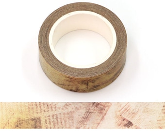 Vintage Background Washi Tape Decorative Self Adhesive Masking Tape 15mm x 10 Meters