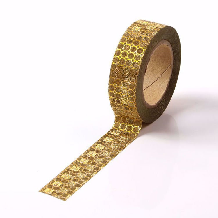 Rose Gold Holographic Foil Metallic Washi Tape 15mm X 10m 