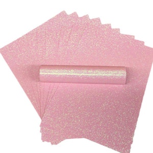 A4 Glitzerpapier Blassrosa irisierend funkelnd Soft Touch Nicht Schuppen dick 150gsm / 100lb Textpapier 10 Blatt