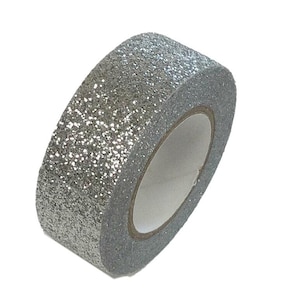Silver Glitter Sparkle Washi Tape UK Quality Masking Tape Ambachten Milieuvriendelijk Bullet Journal