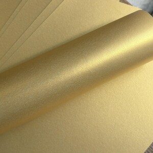 Gold Pearlescent Scrapbook Paper 12x12 10 Sheets | Double Sided Shimmer Cardstock for Scrapbooking, Card Making & Crafts image 5