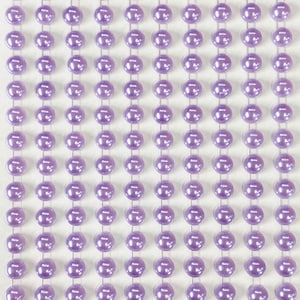 200 selbstklebende Perlen 6mm Schöne kleine runde lila Perle zum Aufkleben auf Verzierung