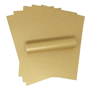 10 Sheets A4 Harvest Gold Iridescent Sparkle Paper 120gsm / 81lb Text Paper For Crafts Card Making