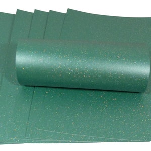 10 feuilles A4 Noël vert irisé scintillant carte de qualité 300 g/m²/110 lb pour création de cartes