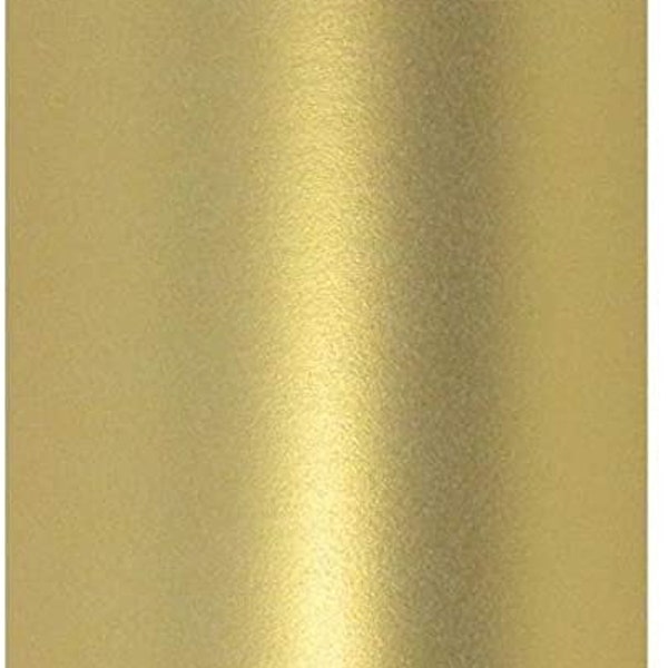 10 Sheets 12" x 12" Real Gold Colour Pearlescent Scrapbook Paper Decorative 120gsm Double Sided