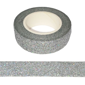 Irisierende Farben Silber Glitzer Washi Tape UK Qualität Masking Tape Handwerk Bullet Journal