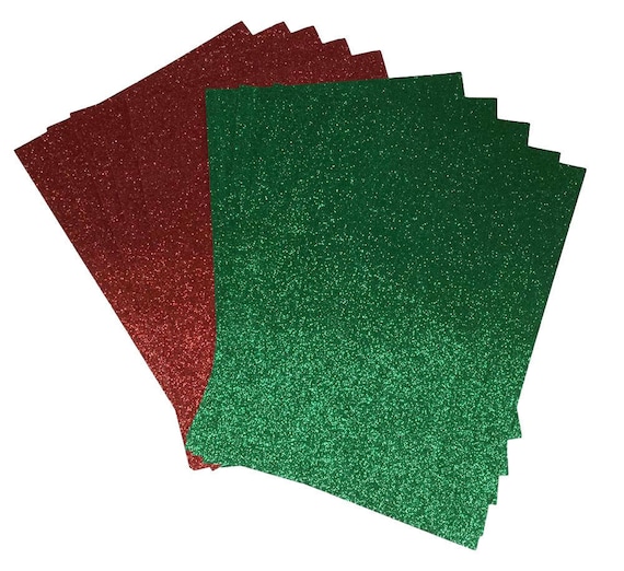 10 x A4 glitterpapier groen en sprankelend soft touch Etsy België