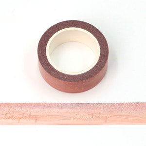 Heute Bronzierfolie Geprägtes Rosa Druck Washi Tape Dekoratives Selbstklebendes Masking Tape 15mm x 10 Meter