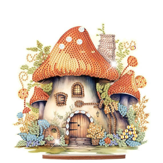 QENSPE 5D Diamond Painting Fantasia Kit per Diamond Painting Adulti, DIY Pittura Diamante Fai da Te Painting Set Completo per Bambini Decorazione per Casa e Pareti 30x40cm (Castello Foresta