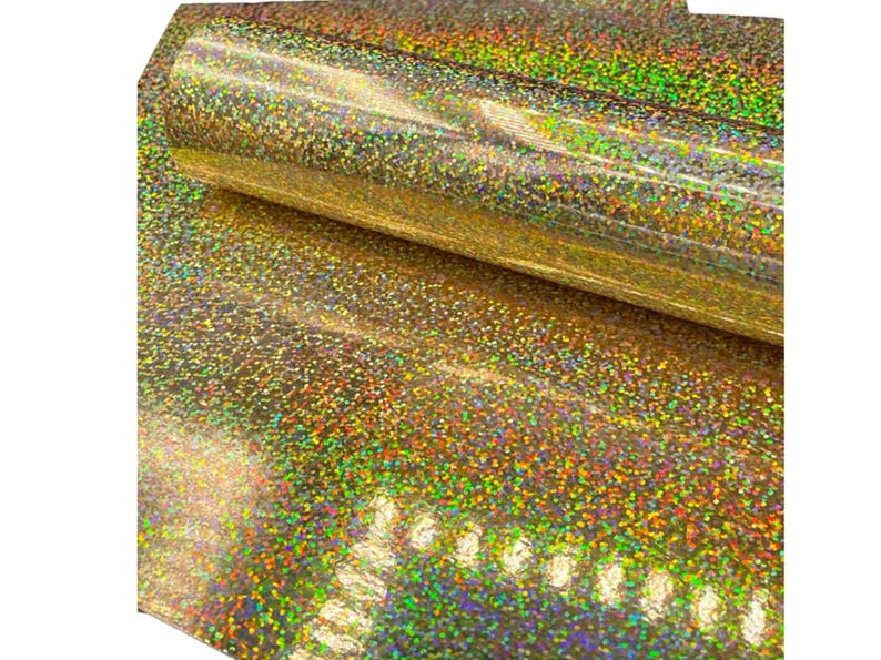 Holographic Confetti Cardstock: Gold A4, 240gsm - 5 Sheets image 2