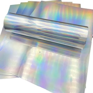 Syntego, 5 feuilles A4, carte holographique haut de gamme à effet miroir arc-en-ciel, couverture simple face 270 g/m²/99 lb
