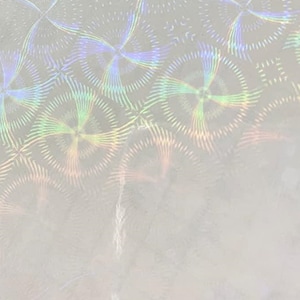 10 feuilles d'autocollants en vinyle holographique transparent pour moulin à vent